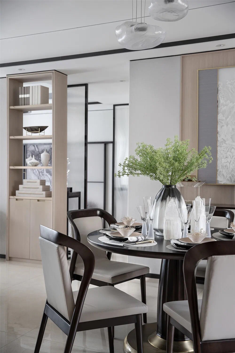 新中式风格家装设计室内装修效果图-餐厅 新中式风格家装设计室内装修效果图-餐厅