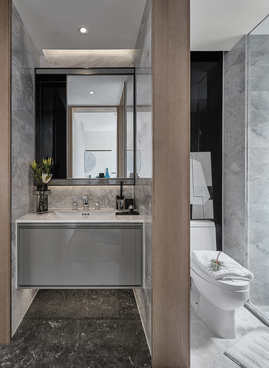 低调奢华轻奢风格室内家装案例效果图-卫生间 低调奢华轻奢风格室内家装案例效果图-卫生间